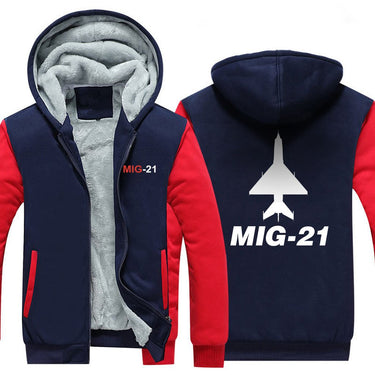 M I G 2 1 DESIGNED ZIPPER SWEATER THE AV8R